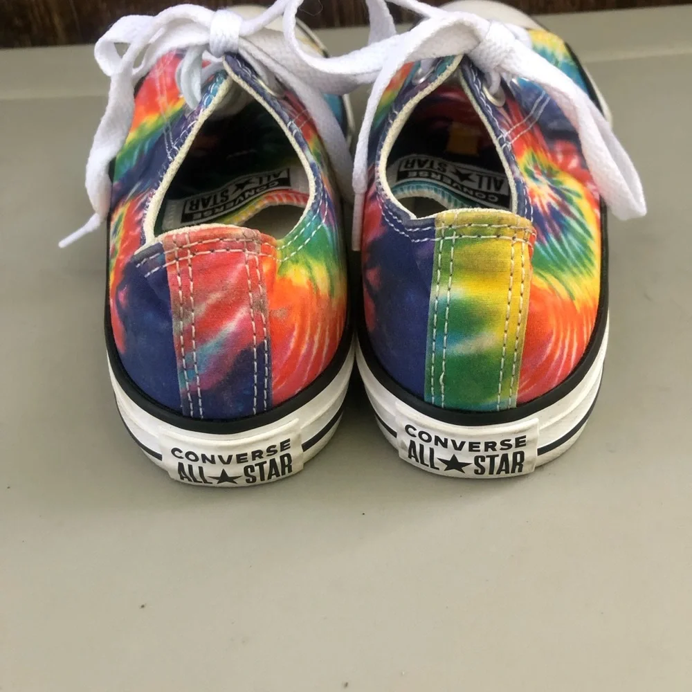 Converse Kids' Low Top Tie-Dye Sneakers - Multicolor Size 3